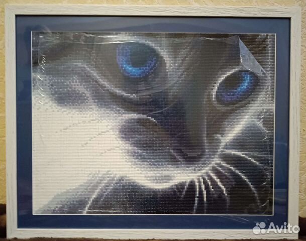 Алмазная мозаика, Голубоглазый кот