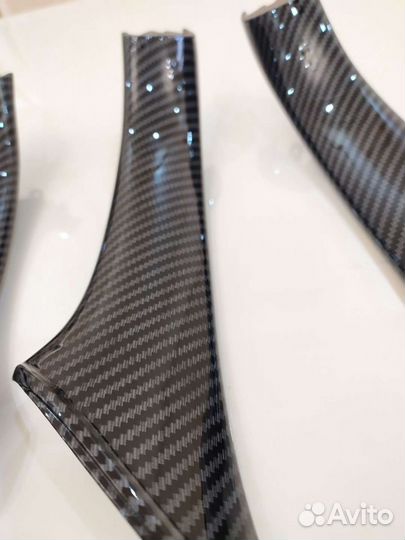 Bmw 5 f10 ручки салона под карбон