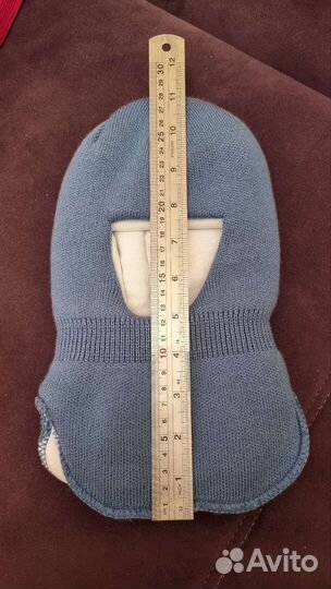 Шапка шлем для новорожденного на 1-3 месяца