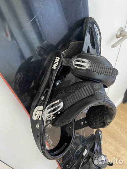 Сноуборд Nidecker 168 с креплениями burton custom