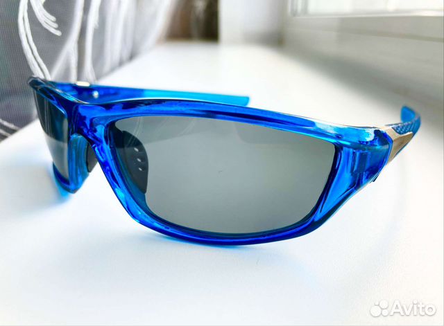 Очки синие поляризационные спортивные