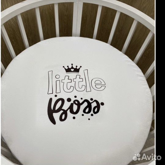 Круглая простынь на резинке 75х75