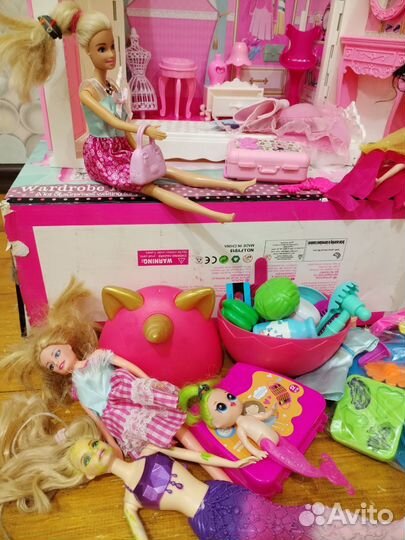 Домик для барби, аксессуары, мебель