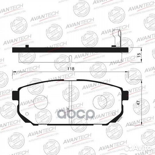 AV032, avantech, Колодки тормозные дисковые A