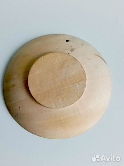Деревянная тарелка ручная роспись сувенирная