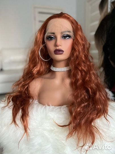 Парик рыжий на сетке