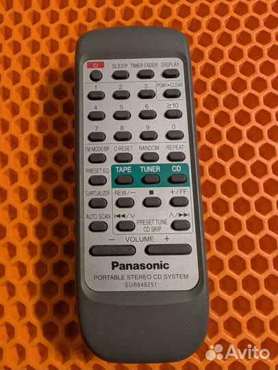 Пульт управления Panasonic EUR648251