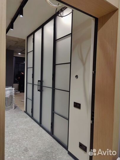 Перегородки алюминиевые стеклянные