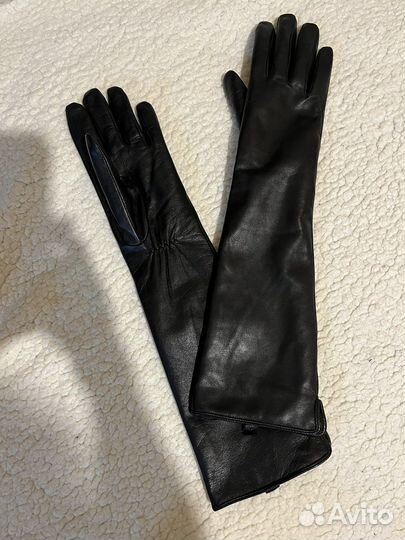Новые кожаные длинные перчатки