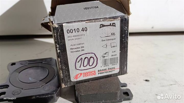 Колодки тормозные передние км-т mersedesbenz W123