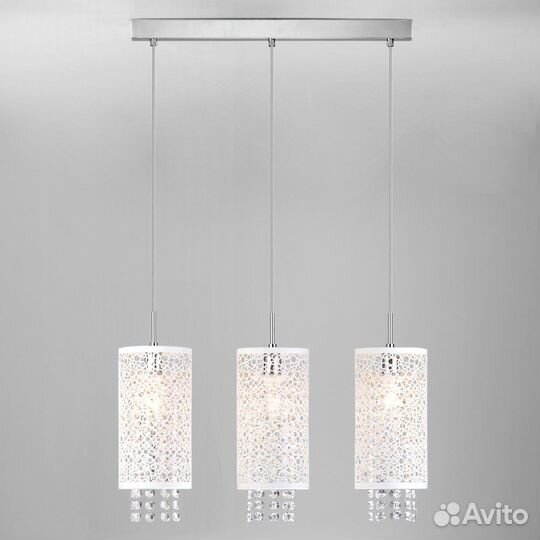 Светильник подвесной с хрусталем