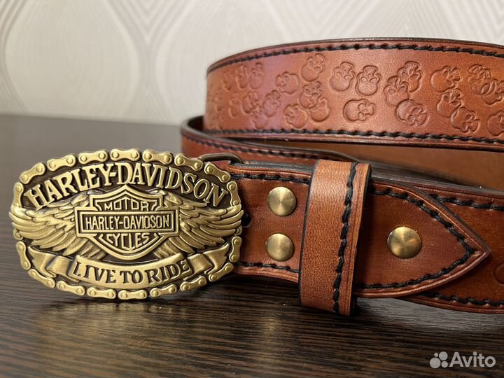 Ремень ручной работы Harley Davidson