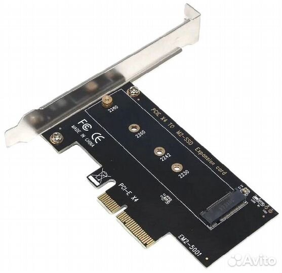 Адаптер для установки SSD M.2 (NVMe) в слот PCI-E