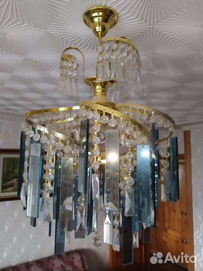 Люстра потолочная хрусталь