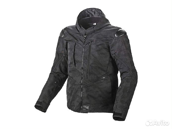 Мотокуртка macna proxim ткань камуфляж черная