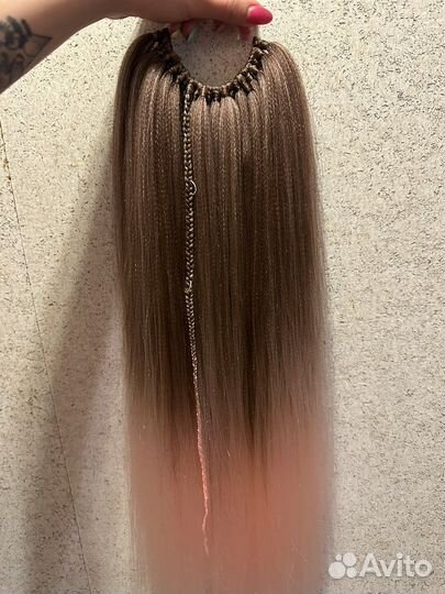 Афро хвост на резинке