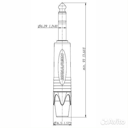 Разъем Jack (Stereo) Neutrik NP3X-B