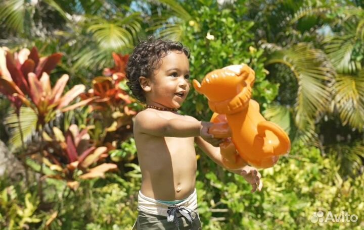 Детский надувной бассейн с навесом 102х86 см,intex