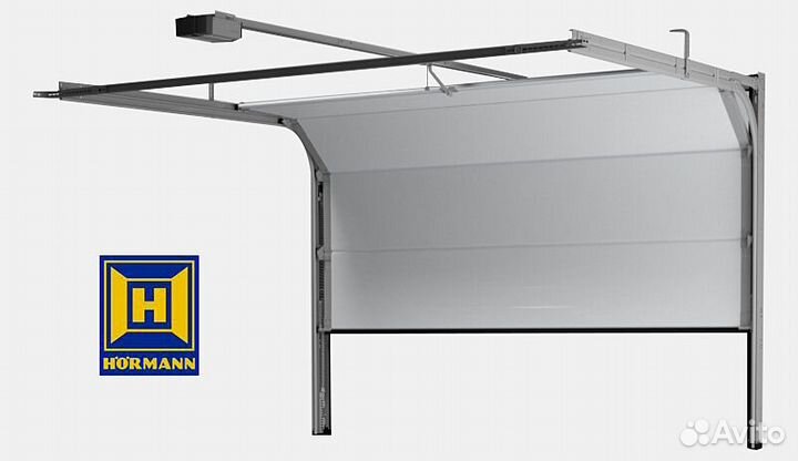 Ворота подъемные Хёрман (Herman) размеер 2,75 М на 2,124 М