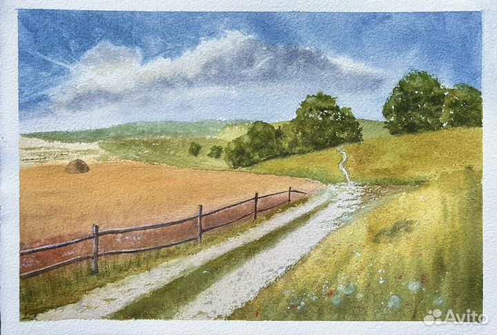 Акварельные работы Пейзаж