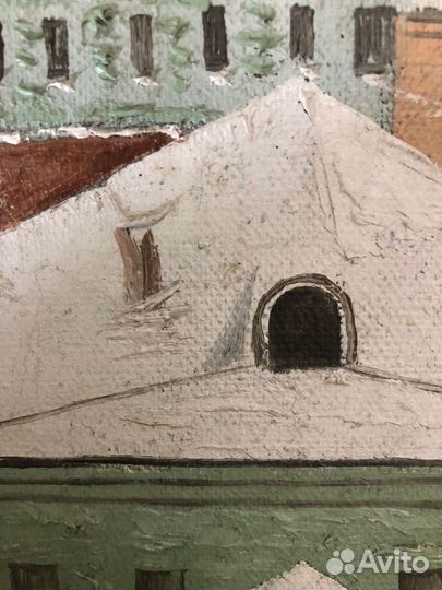 Картина маслом на холсте Москва 1950гг