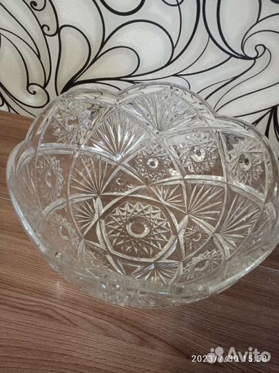 Ваза хрустальная большая СССР