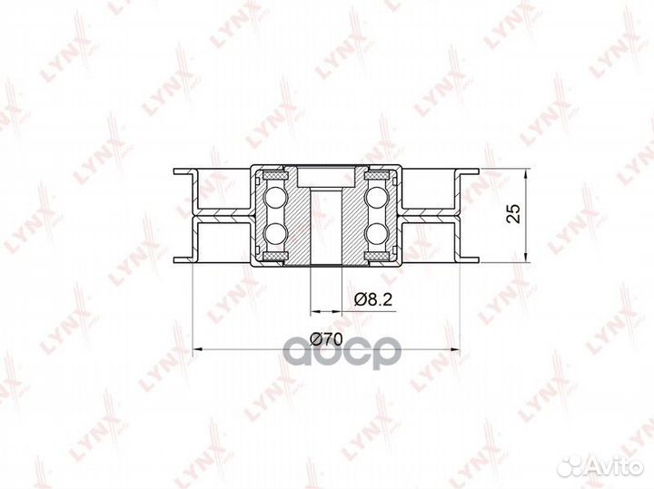 Ролик ремня приводного MB W203/204/211/251/221