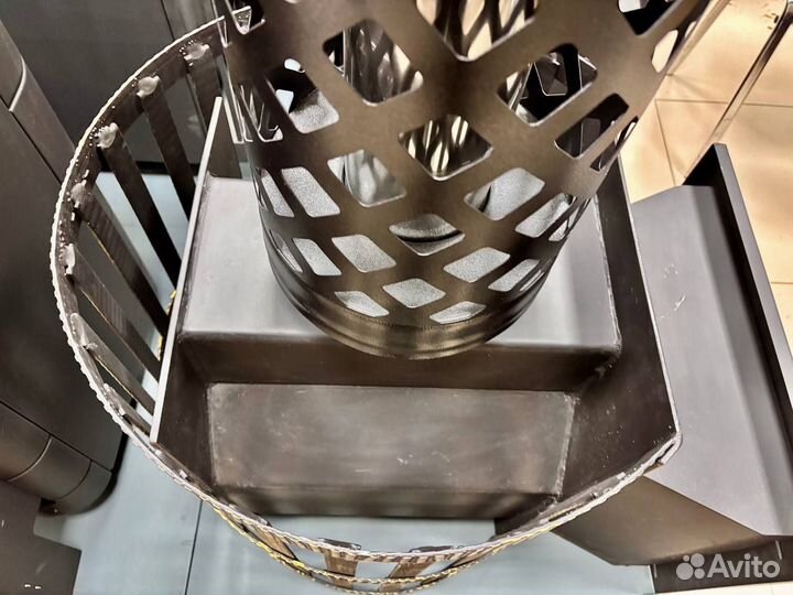 Газодровяная печь для бани Везувий Скиф 18 гд