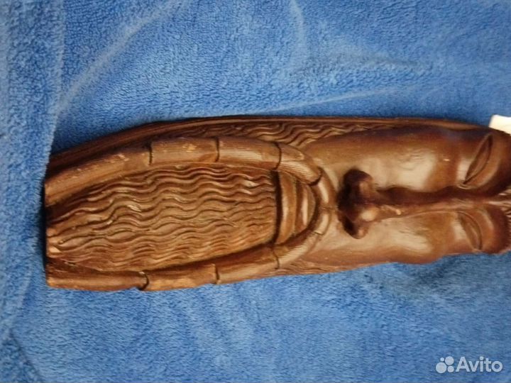 Деревянное лицо, ручная работа