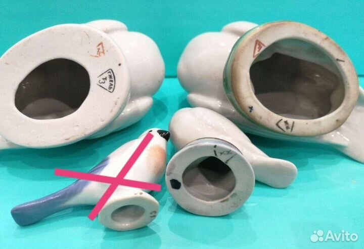 Статуэтки птиц, Старая Гжель