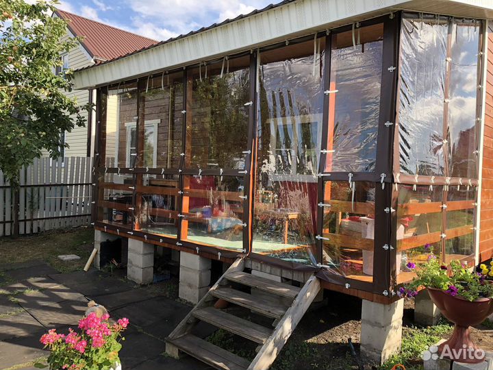 Мягкие окна, пвх шторы, гибкие окна на веранду