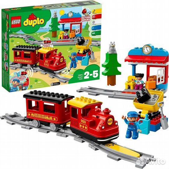 Lego duplo поезд 10874