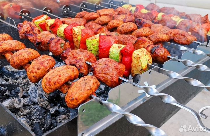 Идеальный шашлык всегда Электровертел для мангала