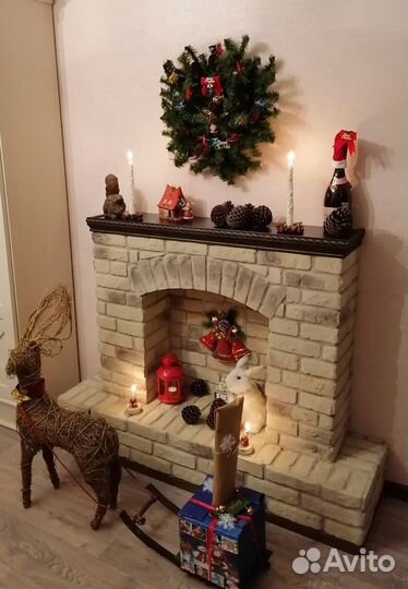 Новогодний венок ручной работы