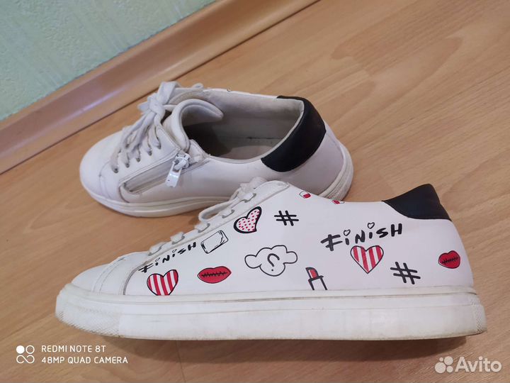 Белые кеды для девочки