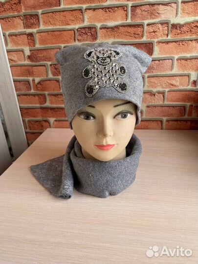 Шапка и шафр для девочки