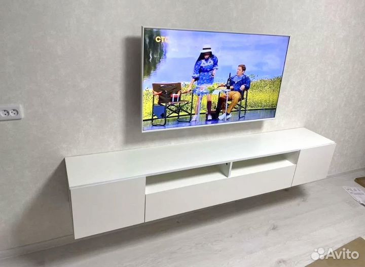 Тумба под тв Белый глянец Соло 16