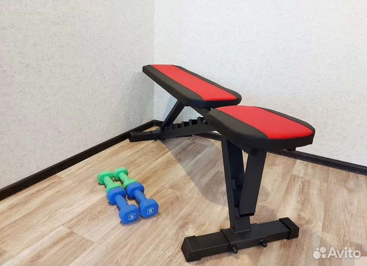 Скамья для жима Черно-красная