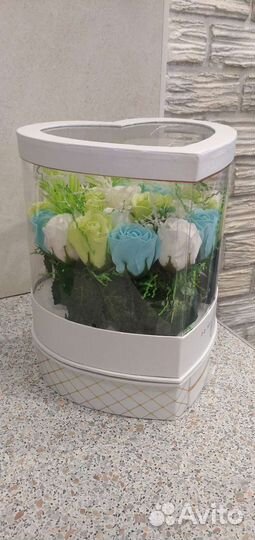 Букет из мыльных роз