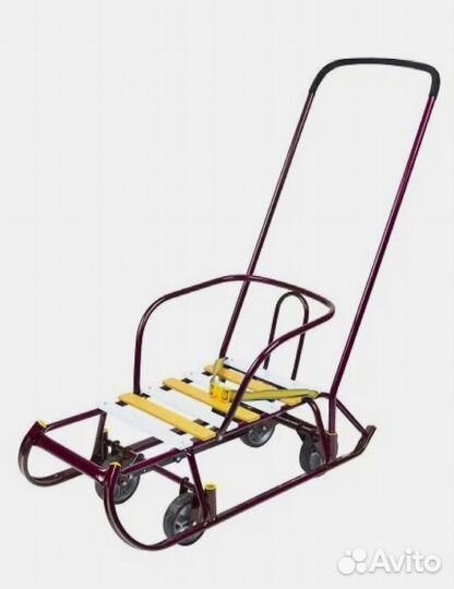 Санки ника тимка 6 универсал амарантовые