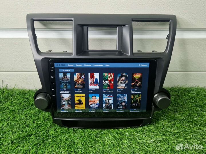 Магнитола Андроид Тайота Хайландер 10дюймов