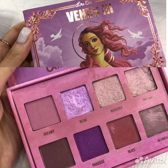 Палетка теней too faced colorpop venus