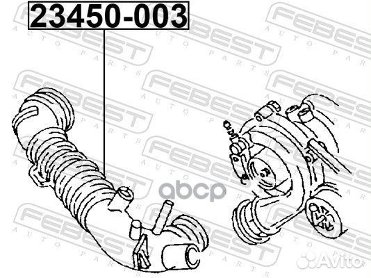 Патрубок фильтра воздушного audi A6/avant 2005