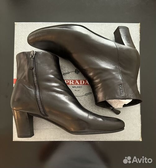 Полусапожки женские натуральная кожа Prada