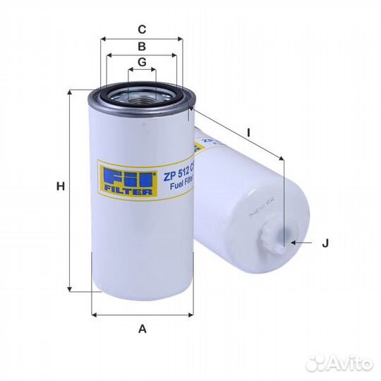 Фильтр топливный ZP512CF FIL filter