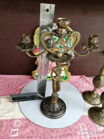 Подсвечник бронза