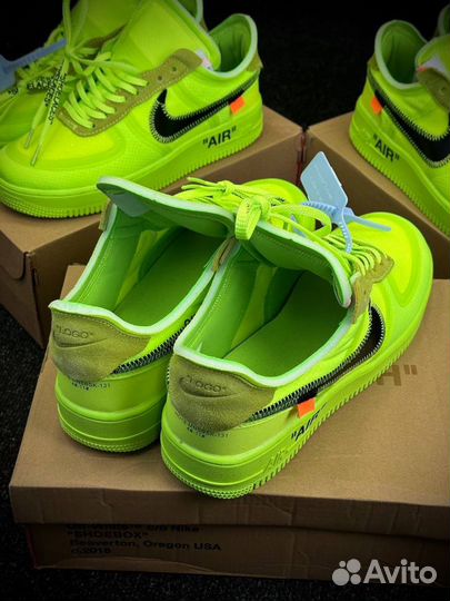 Кроссовки nike air force 1 off white low volt