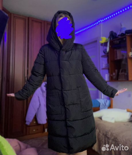 Куртка женская зимняя, длинная, 48 размер