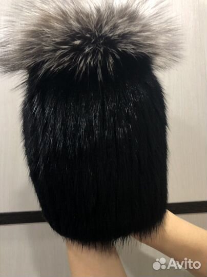Шапка норковая женская