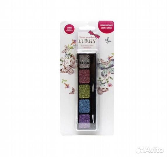 Гель-тени для век с блестками, Т15392